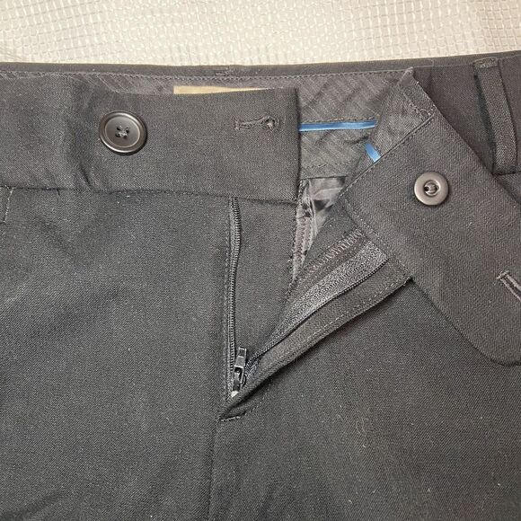 Banana Republic Jackson Fit Women Size 12 Stretch Black Trousers - Picture 6 of 16